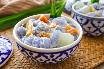 Thai gnocchi in coconut milk, Krong Krang In Sweet Coconut Milk