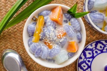 Thai gnocchi in coconut milk, Krong Krang In Sweet Coconut Milk