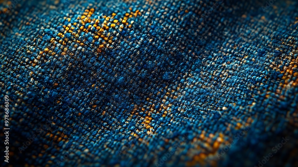 Aufkleber old grungy stained dirty fabric texture : generative ai