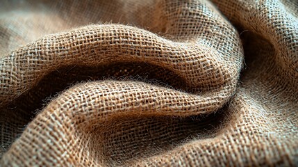 Fototapeta premium Burlap Sacking Sackcloth Hessian texture background : Generative AI