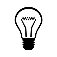 Idea light bulb line icon. Editable stroke Vector illustration.