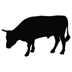 Bull icon illustration isolated on white background