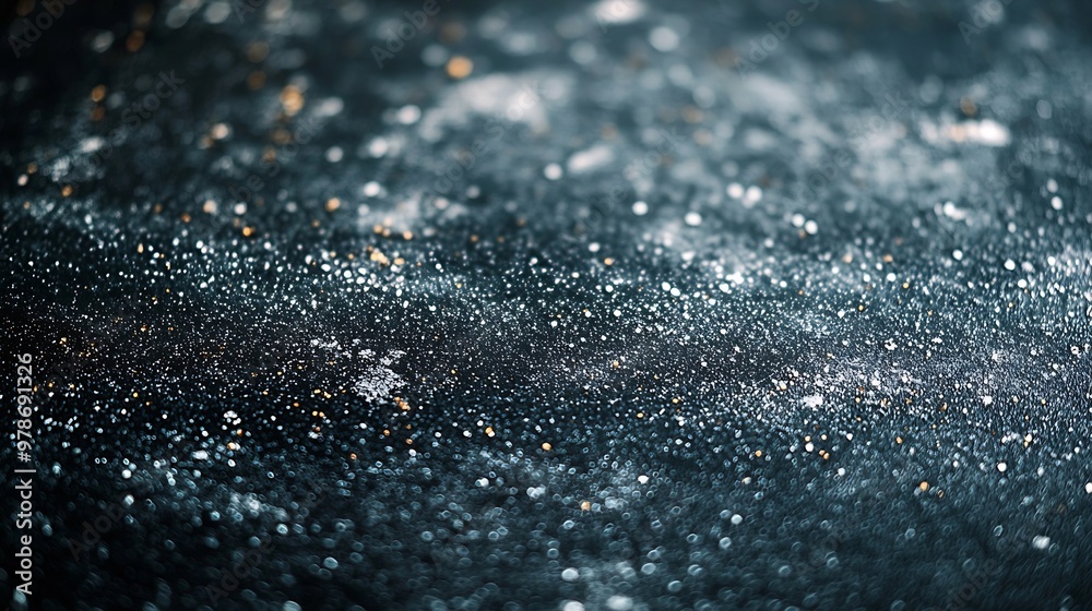 Poster dust and scratches on black table : generative ai