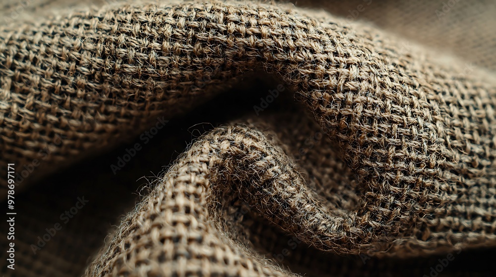 Aufkleber Grungy Fabric Background : Generative AI
