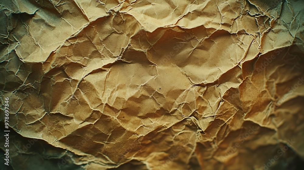 Poster old wrinkled paper texture : generative ai