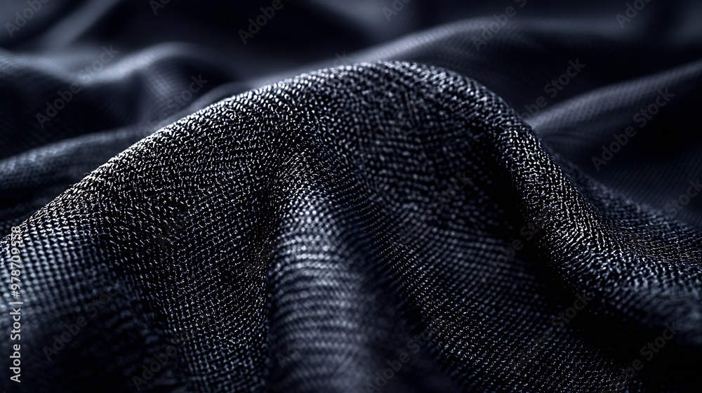 Poster dark fabric texture : generative ai