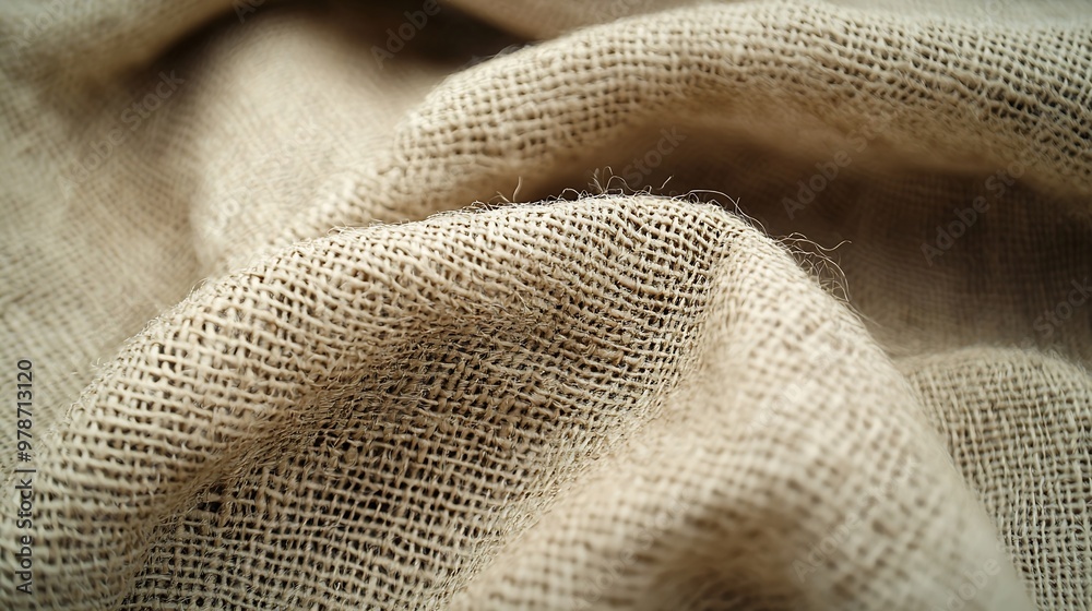 Poster Beige Textile Background Texture Pattern : Generative AI