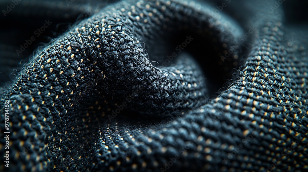 Poster rough gray fabric texture : generative ai