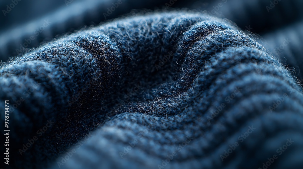 Poster Soft Woolen Fabric Texture Pattern : Generative AI