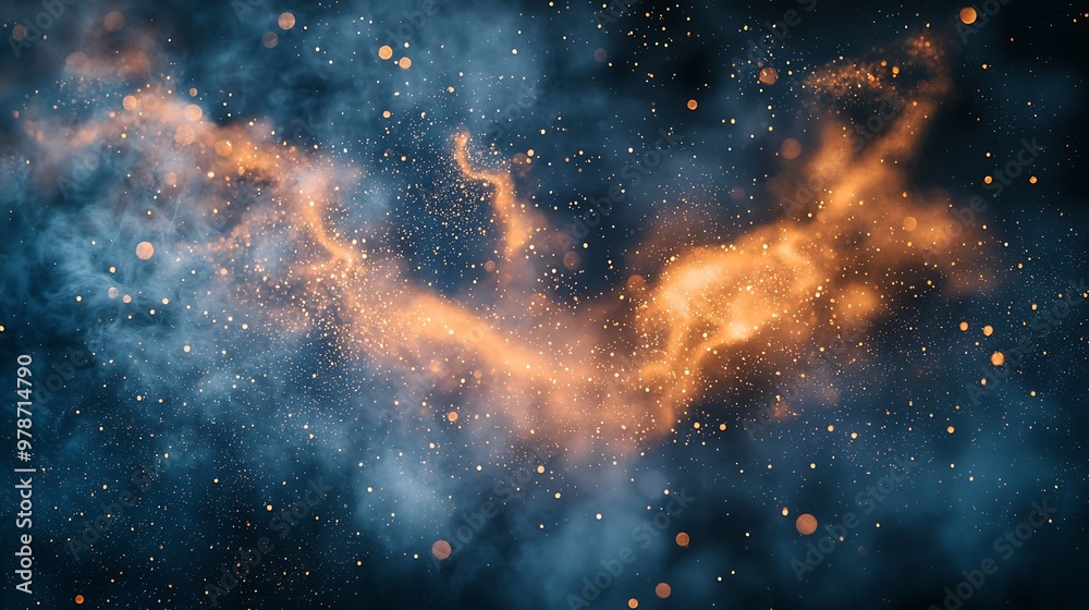 Poster Abstract Dusty Background : Generative AI