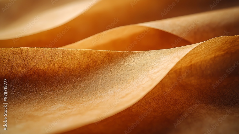 Aufkleber Abstract Brown Paper Background Texture : Generative AI