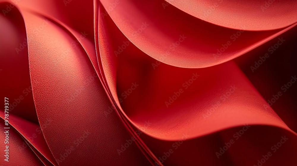 Poster red paper texture : generative ai
