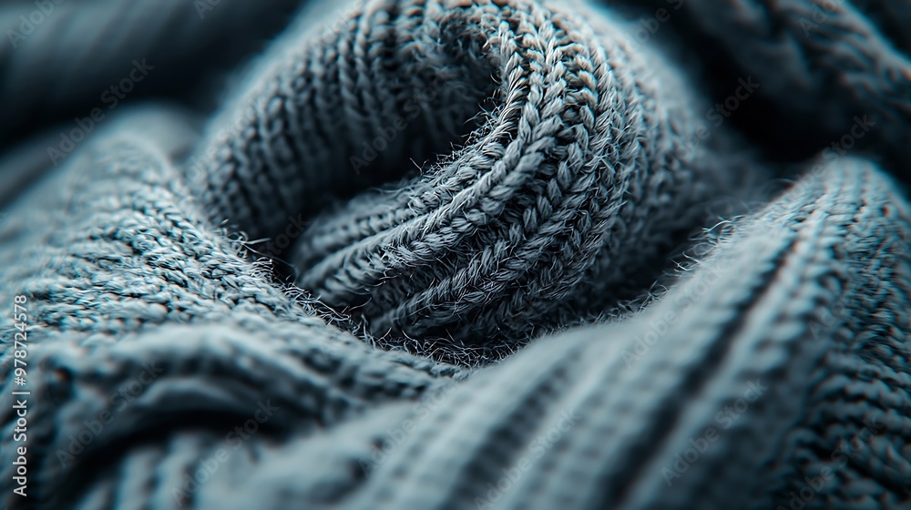 Poster gray fabric texture : generative ai