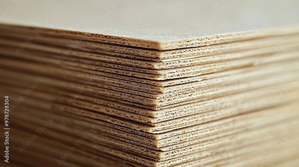Poster plain blank cardboard texture : generative ai