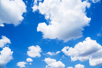 clouds in the sky. blue sky.