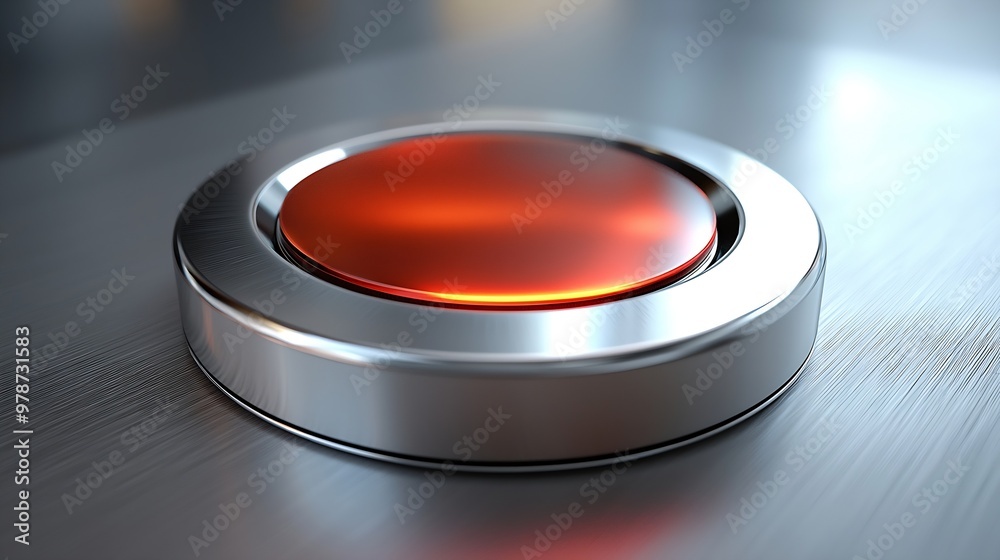 Aufkleber Vector Stop Button : Generative AI