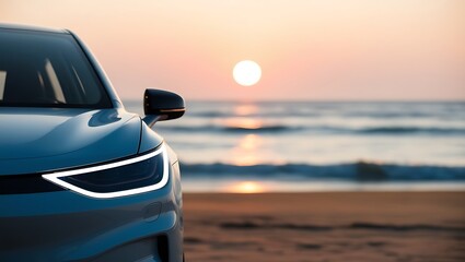 Obraz premium Electric Drive, Sustainable Energy: A Glimpse into the Future of Charging Stations!