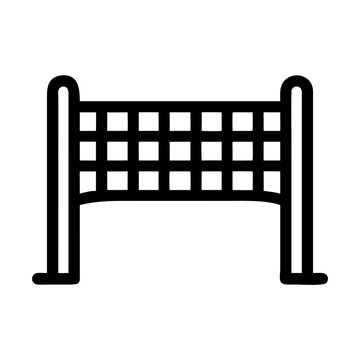 black volleyball net icon clip art preview