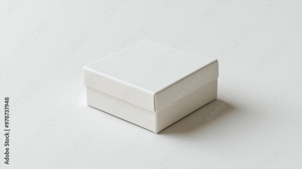 Poster White Box Isolated on White Background : Generative AI