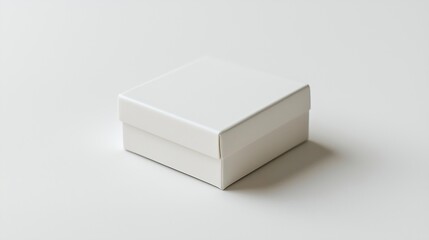 Fototapeta premium White Box Isolated on White Background : Generative AI