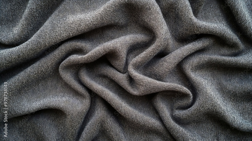 Poster woolen grey fabric texture : generative ai