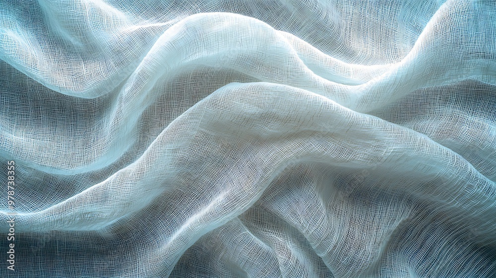 Poster white linen texture : generative ai