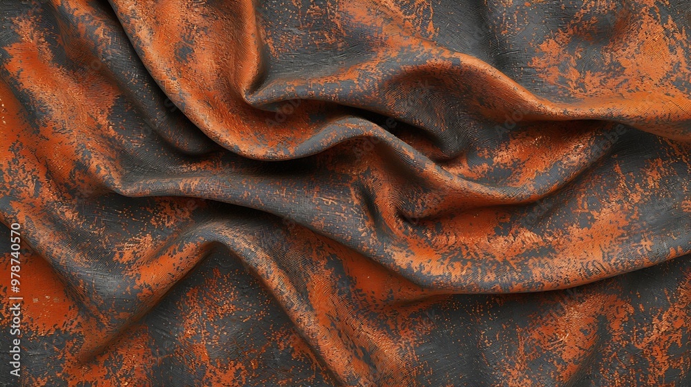 Aufkleber rusty fabric texture : generative ai