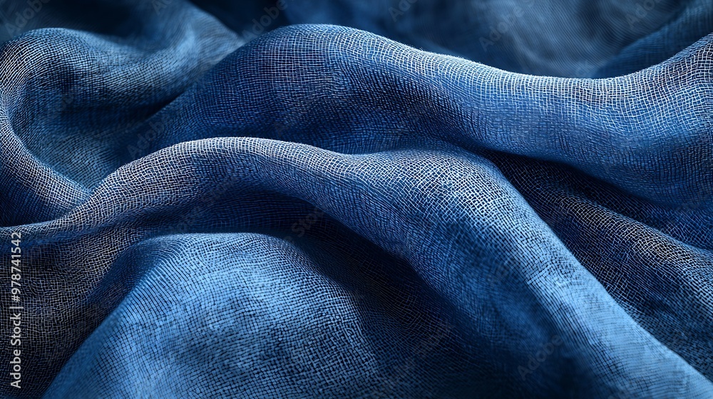 Poster closeup of fabric texture background : generative ai
