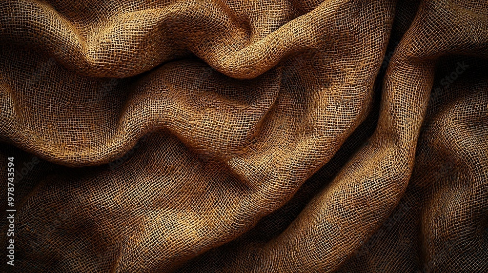 Aufkleber old fabric texture : generative ai