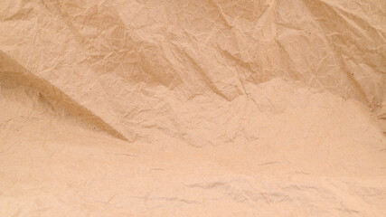 crumpled brown kraft paper wallpaper and fiber paper texture