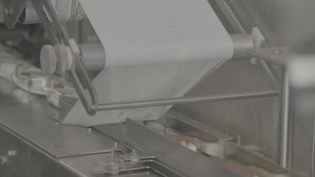 ice cream production at the factory, V-log