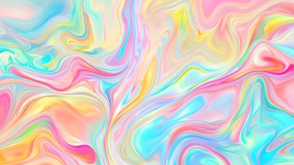 Obraz premium Swirling pastel colors create a mesmerizing abstract background full of dreamy patterns