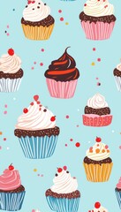Cupcake Pattern.