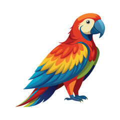 lovebird parrot vector design illustration, colorfull bird