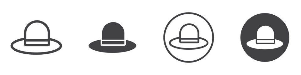 Hat Icon thin line illustration