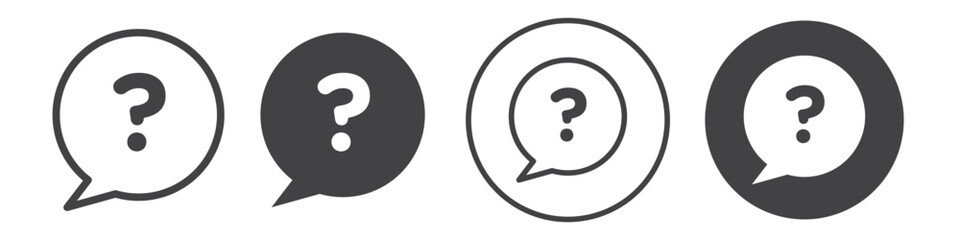 Interrogation icon thin line illustration