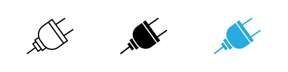 Plugin icon thin line illustration