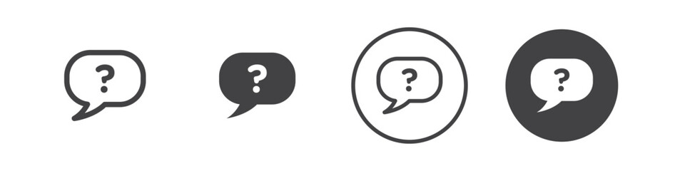 Question Icon thin line illustration