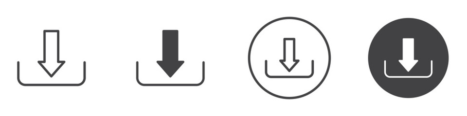 Upload Icon thin line illustration