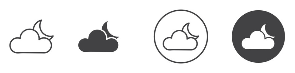 Weather Icon thin line illustration