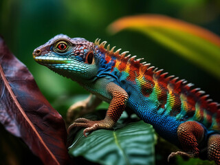 Fototapeta premium Colorful chameleon
