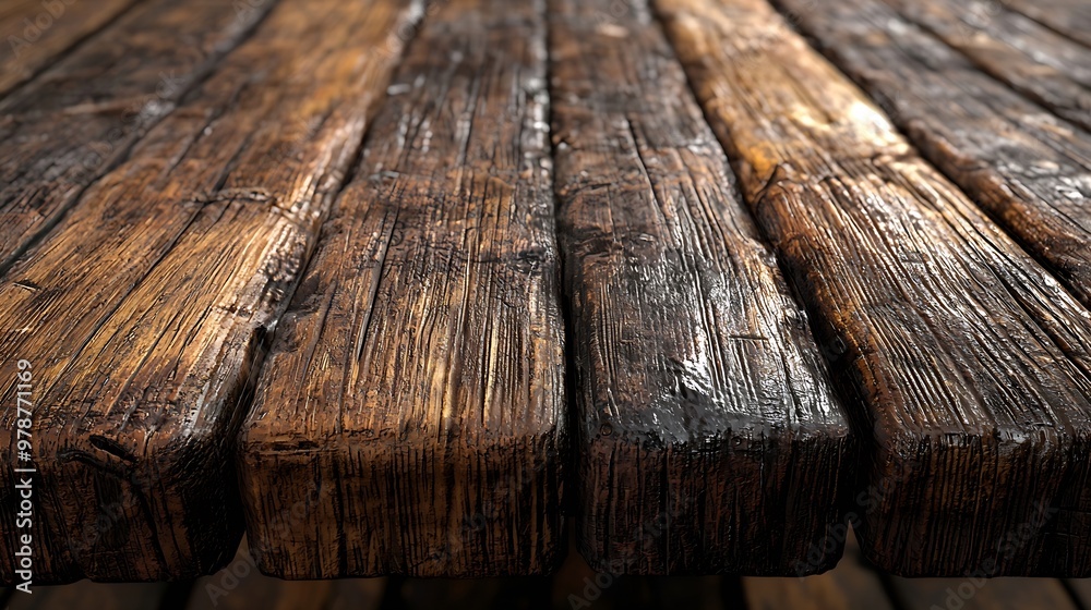 Poster rustic wooden desk texture : generative ai