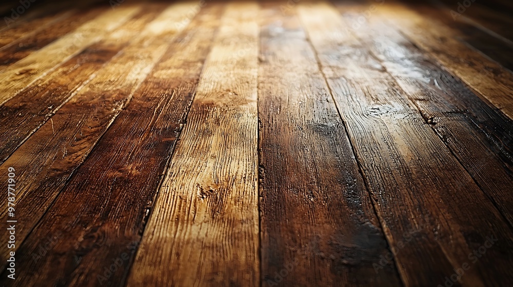 Poster grunge wooden floor background texture : generative ai