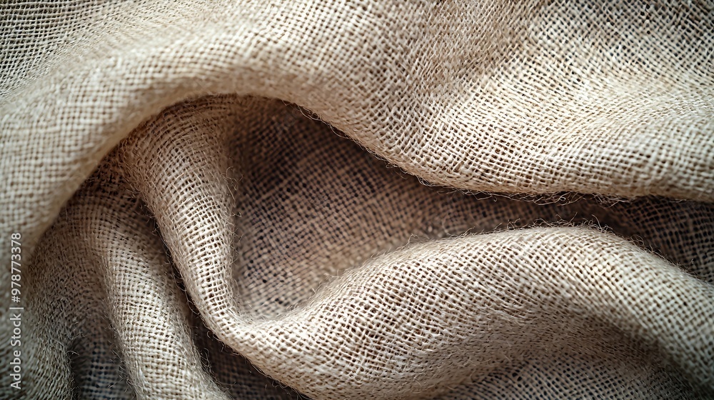 Poster beige fabric texture background : generative ai