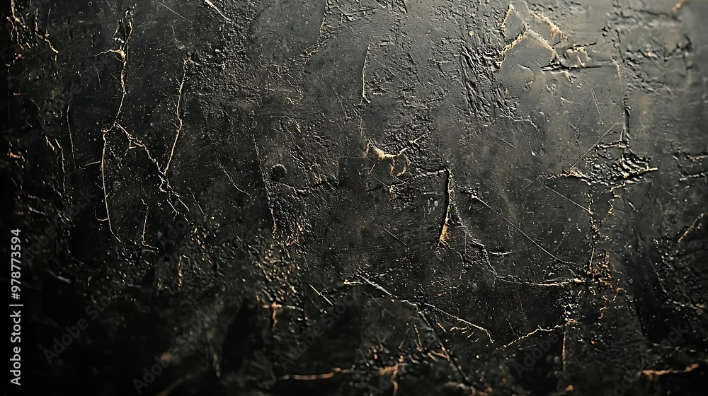Aufkleber black dusty and scratchy texture : generative ai