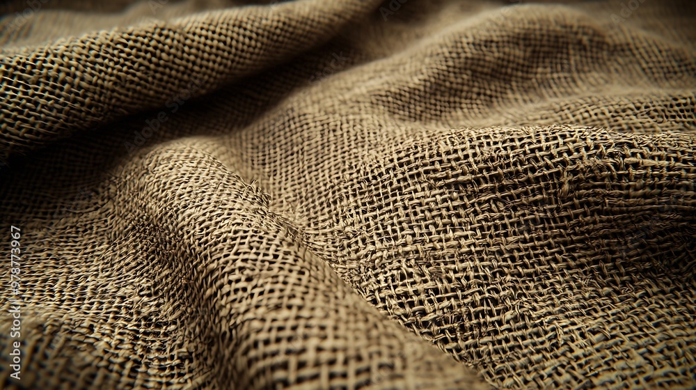 Aufkleber burlap background : generative ai