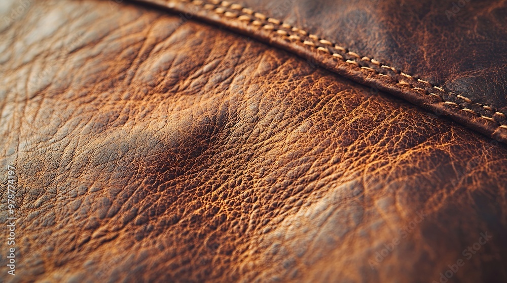 Poster grainy artificial leather texture : generative ai