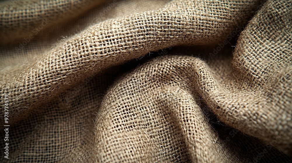 Poster Burlap Texture : Generative AI