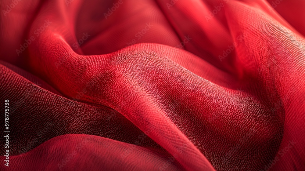 Wall mural abstract red background : generative ai