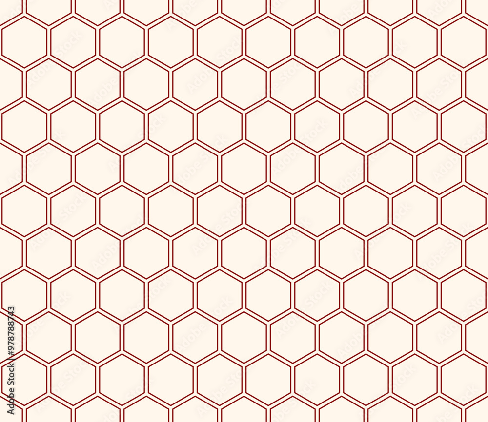 Poster background with hexagon pattern. maroon color on matching background. hexagon mosaic pattern. hexago